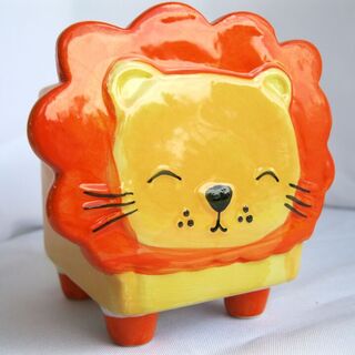 Three different cute animal pot